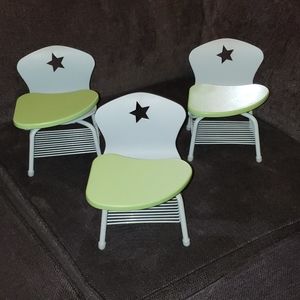3 American Girl desks